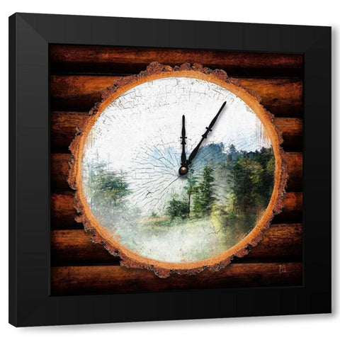 Mountain Time Black Modern Wood Framed Art Print by Lavoie, Tina