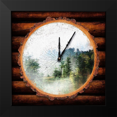 Mountain Time Black Modern Wood Framed Art Print by Lavoie, Tina