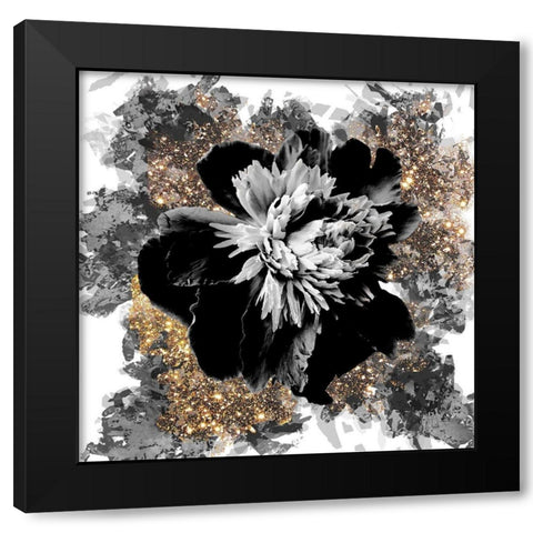 Black Tie Black Modern Wood Framed Art Print with Double Matting by Lavoie, Tina
