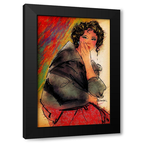 The Choice Black Modern Wood Framed Art Print with Double Matting by TMBorenstein