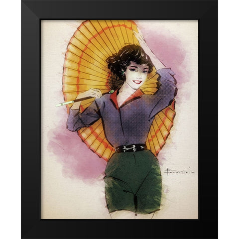 It Wont Be Long Black Modern Wood Framed Art Print by TMBorenstein