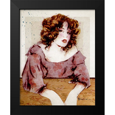 Just Chillin Black Modern Wood Framed Art Print by TMBorenstein