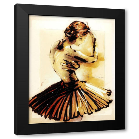 Shallow Hall Black Modern Wood Framed Art Print by TMBorenstein