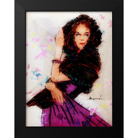 Something In The Way Black Modern Wood Framed Art Print by TMBorenstein