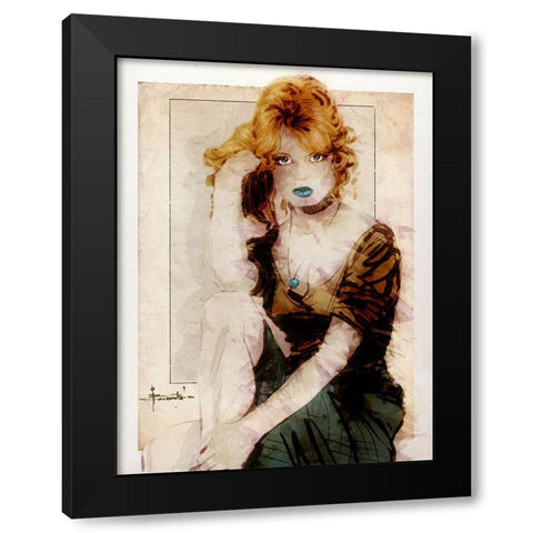 Classic Black Modern Wood Framed Art Print by TMBorenstein