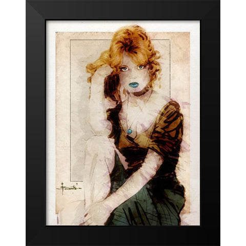 Classic Black Modern Wood Framed Art Print by TMBorenstein