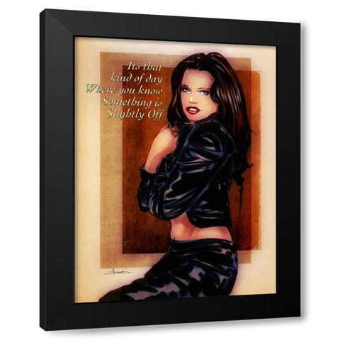 That Kind Of Day Black Modern Wood Framed Art Print by TMBorenstein