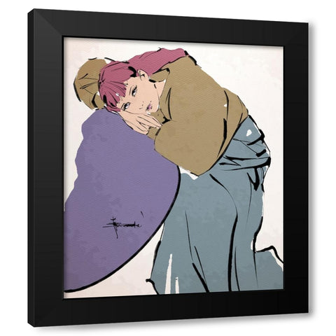 Comfortable Black Modern Wood Framed Art Print by TMBorenstein