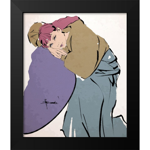 Comfortable Black Modern Wood Framed Art Print by TMBorenstein