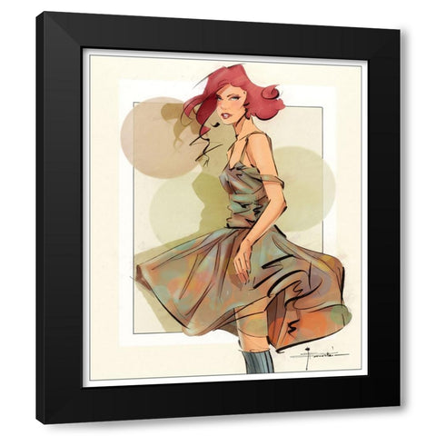 56 Very Fly Black Modern Wood Framed Art Print by TMBorenstein
