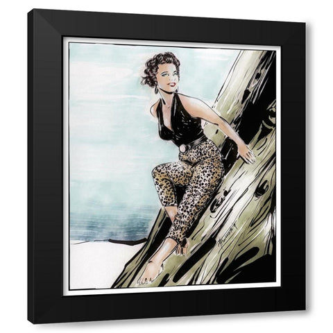 62 Wondering Black Modern Wood Framed Art Print with Double Matting by TMBorenstein