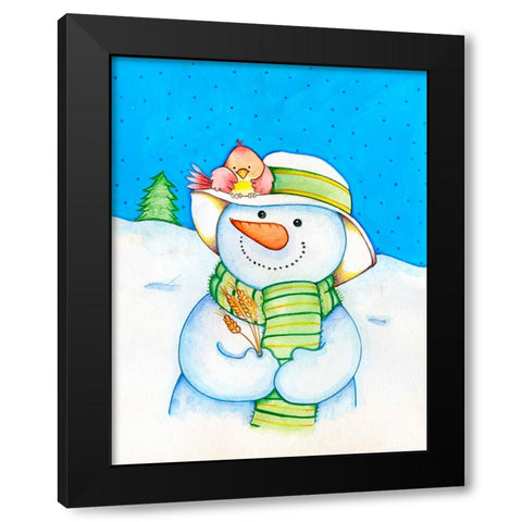 Tis The Season Black Modern Wood Framed Art Print by Wade, Valarie