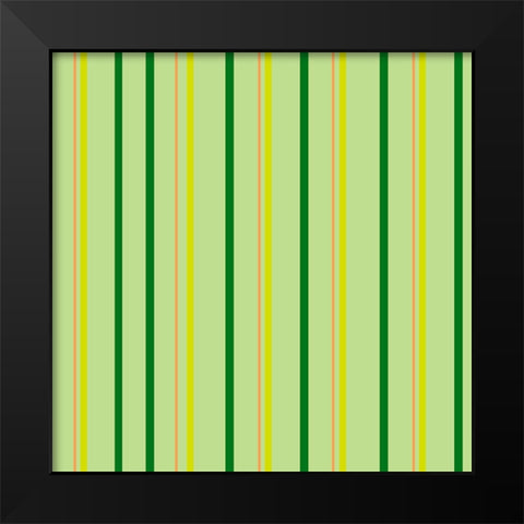 Stripe Pattern Black Modern Wood Framed Art Print by Wade, Valarie