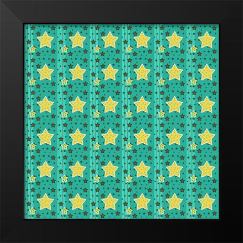 Stars 1 Black Modern Wood Framed Art Print by Wade, Valarie