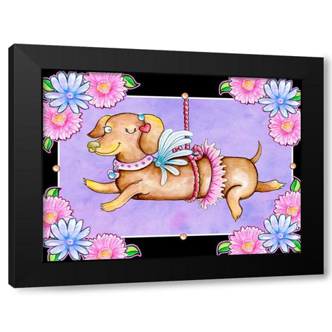 A Lot a Love Black Modern Wood Framed Art Print by Wade, Valarie