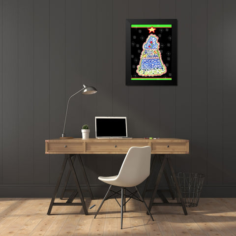 Many Ways to Say Black Modern Wood Framed Art Print by Wade, Valarie