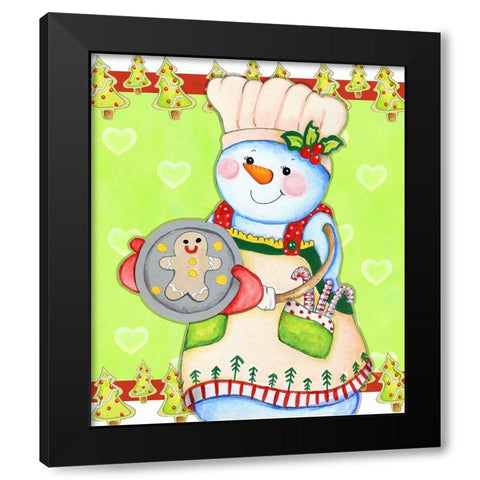 Cookie Lovin Black Modern Wood Framed Art Print with Double Matting by Wade, Valarie
