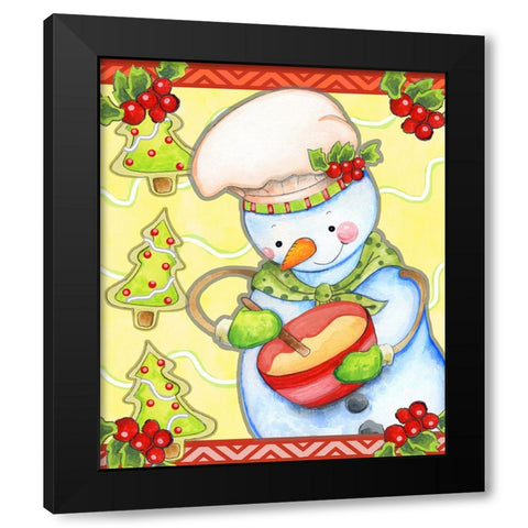 Mixing Up Magic Black Modern Wood Framed Art Print by Wade, Valarie