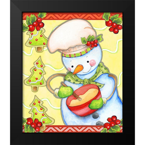 Mixing Up Magic Black Modern Wood Framed Art Print by Wade, Valarie