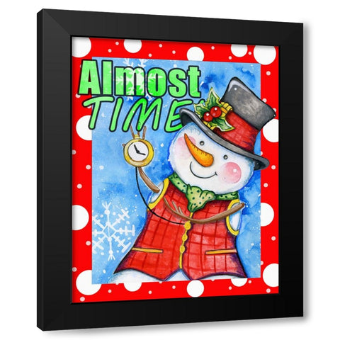 Almost Time Black Modern Wood Framed Art Print with Double Matting by Wade, Valarie