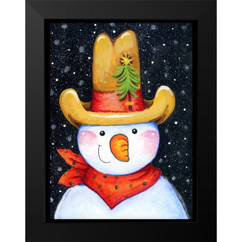 Tall Hat Black Modern Wood Framed Art Print by Wade, Valarie