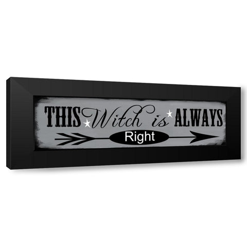This Witch Is Black Modern Wood Framed Art Print with Double Matting by Wade, Valarie