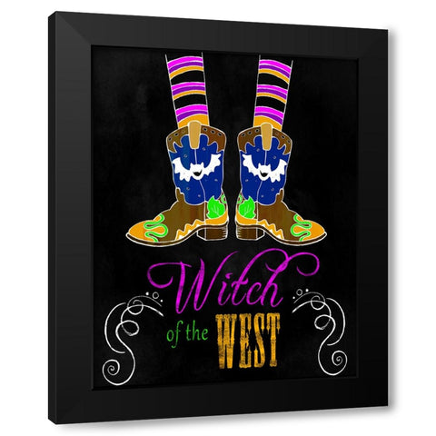 Witch Of The West Black Modern Wood Framed Art Print by Wade, Valarie