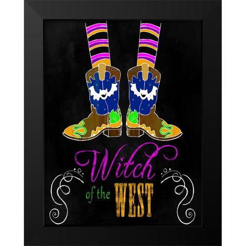 Witch Of The West Black Modern Wood Framed Art Print by Wade, Valarie