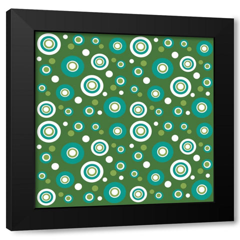 Dots 1 Black Modern Wood Framed Art Print by Wade, Valarie