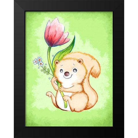 The Gift Black Modern Wood Framed Art Print by Wade, Valarie