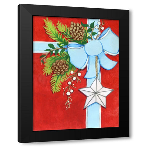 Barnstar Gift Black Modern Wood Framed Art Print with Double Matting by Wade, Valarie