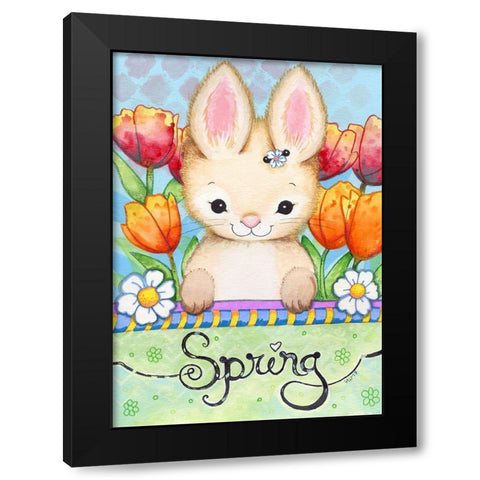 Sweet Spring Black Modern Wood Framed Art Print with Double Matting by Wade, Valarie