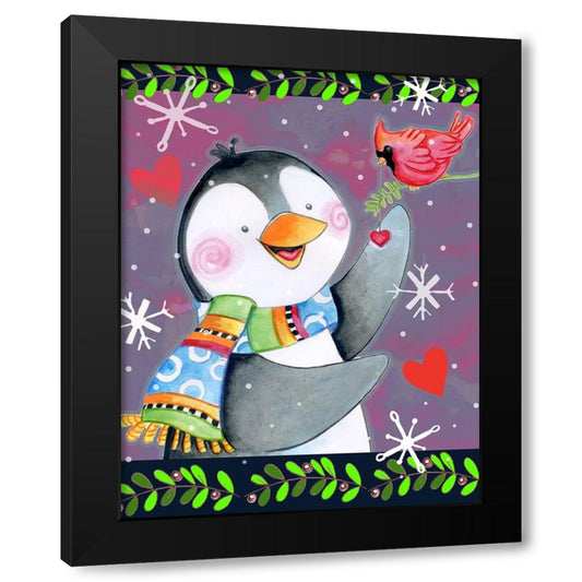Love to Share Black Modern Wood Framed Art Print by Wade, Valarie