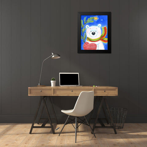 Tiny Tree Black Modern Wood Framed Art Print by Wade, Valarie