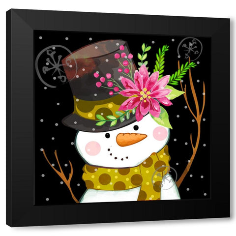 Fancy Hat Black Modern Wood Framed Art Print with Double Matting by Wade, Valarie