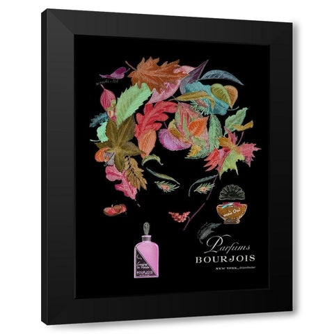 Parfums Bourjois Black Modern Wood Framed Art Print with Double Matting by Vintage Apple Collection