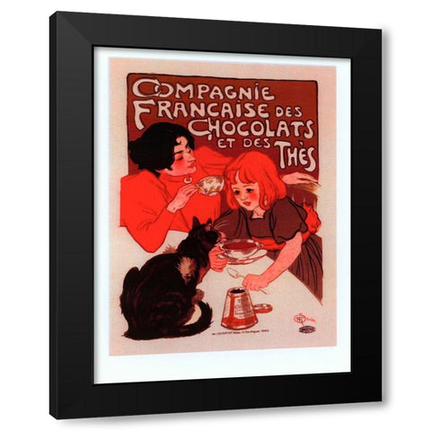 Compagnie Francise Black Modern Wood Framed Art Print by Vintage Apple Collection
