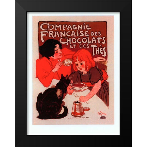 Compagnie Francise Black Modern Wood Framed Art Print by Vintage Apple Collection