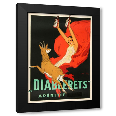 Diablerets Black Modern Wood Framed Art Print by Vintage Apple Collection