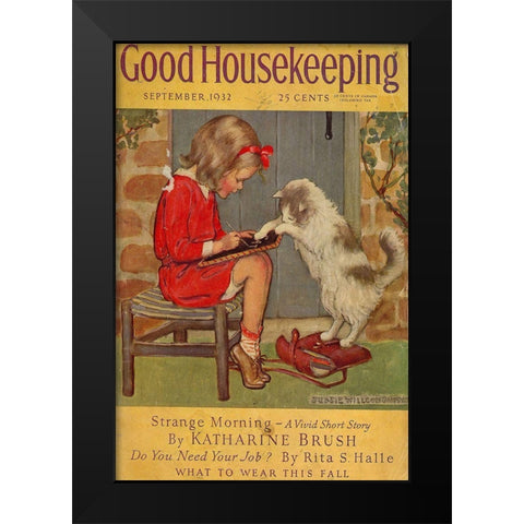 gp1 Black Modern Wood Framed Art Print by Vintage Apple Collection