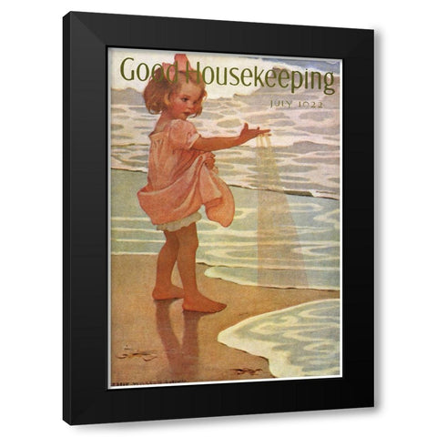 Good Housekeeping II Black Modern Wood Framed Art Print with Double Matting by Vintage Apple Collection