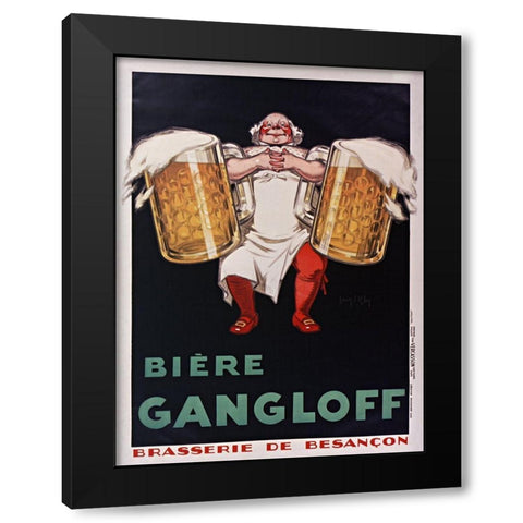 Gangloff BiÃ©re Black Modern Wood Framed Art Print by Vintage Apple Collection