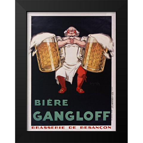 Gangloff BiÃ©re Black Modern Wood Framed Art Print by Vintage Apple Collection