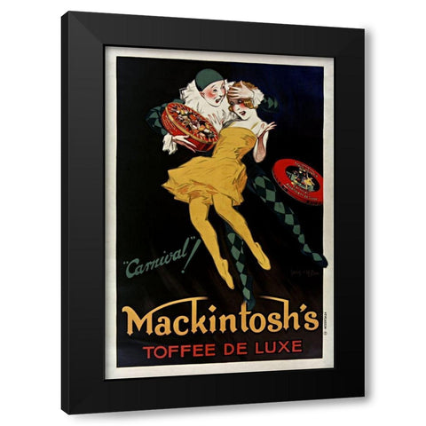 Mackintosh Toffee Black Modern Wood Framed Art Print by Vintage Apple Collection