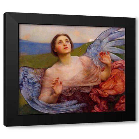 Annies Wynnerton Sense of Sight Black Modern Wood Framed Art Print by Vintage Apple Collection