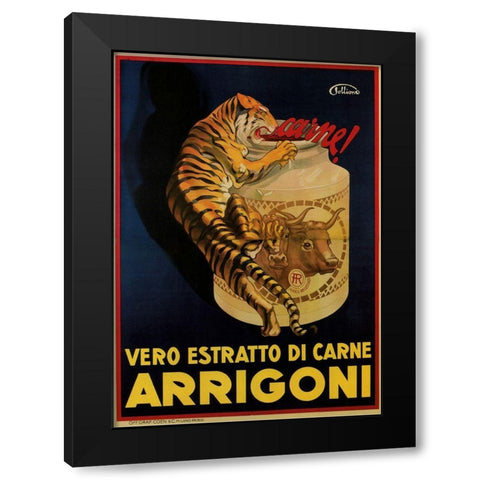 Arrigoni Black Modern Wood Framed Art Print by Vintage Apple Collection