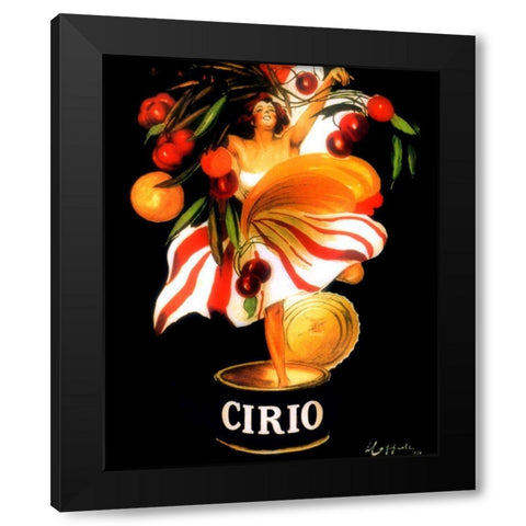 cirio Black Modern Wood Framed Art Print with Double Matting by Vintage Apple Collection