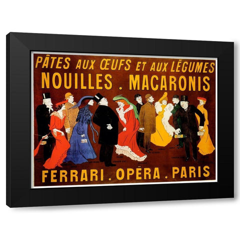 pates-legumes-archival Black Modern Wood Framed Art Print with Double Matting by Vintage Apple Collection