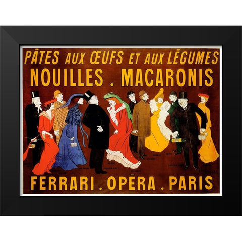 pates-legumes-archival Black Modern Wood Framed Art Print by Vintage Apple Collection