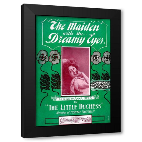 Zig 002 Black Modern Wood Framed Art Print with Double Matting by Vintage Apple Collection